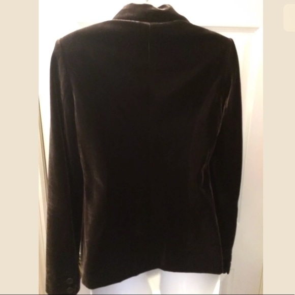 VINCE Brown Velvet Jacket Coat Blazer Soft - Picture 4 of 7